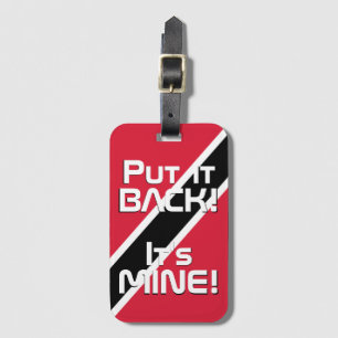 Étiquette À Bagage Drapeau national de Trinité-et-Tobago Funny Patrio