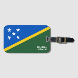 Étiquette À Bagage Drapeau national des Îles Salomon Patriote