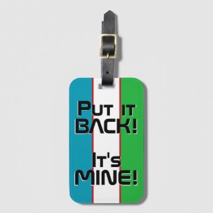 Étiquette À Bagage Drapeau national d'Ouzbékistan Funny Patriotique