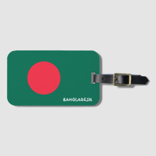 Étiquette À Bagage Drapeau national du Bangladesh patriotique