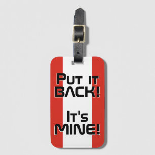 Étiquette À Bagage Drapeau national du Canada Funny Patriotique