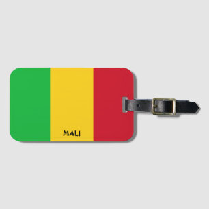 Étiquette À Bagage Drapeau national du Mali Patriotique