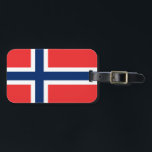 Étiquette À Bagage Drapeau norvégien<br><div class="desc">Drapeau norvégien</div>