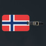 Étiquette À Bagage Drapeau norvégien<br><div class="desc">Drapeau norvégien</div>