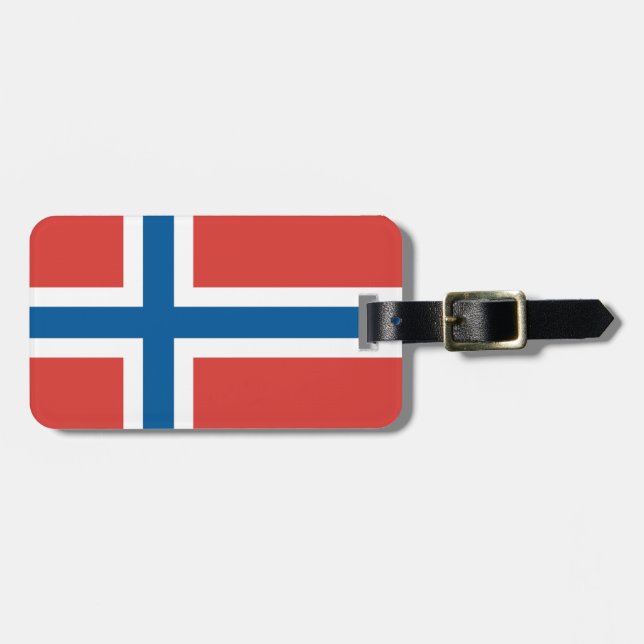 Étiquette À Bagage Drapeau norvégien (Devant horizontal)