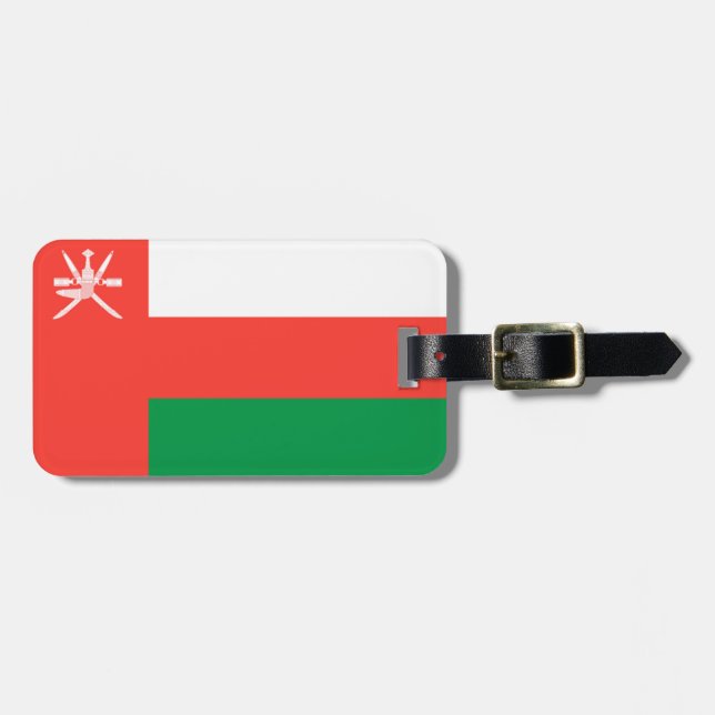 Étiquette À Bagage Drapeau Oman Easy ID Personal (Devant horizontal)