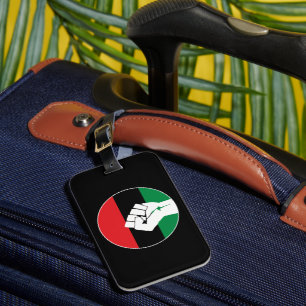 Étiquette À Bagage Drapeau panafricain Poing, histoire noire afro-amé