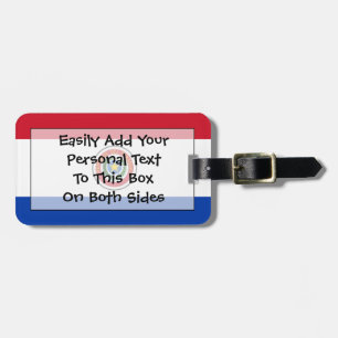 Étiquette À Bagage Drapeau Paraguay Easy ID Personnel