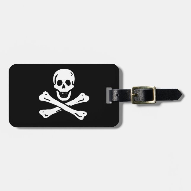 Étiquette À Bagage Drapeau pirate (Devant horizontal)