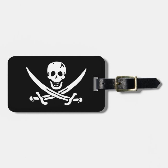 Étiquette À Bagage Drapeau pirate (Devant horizontal)