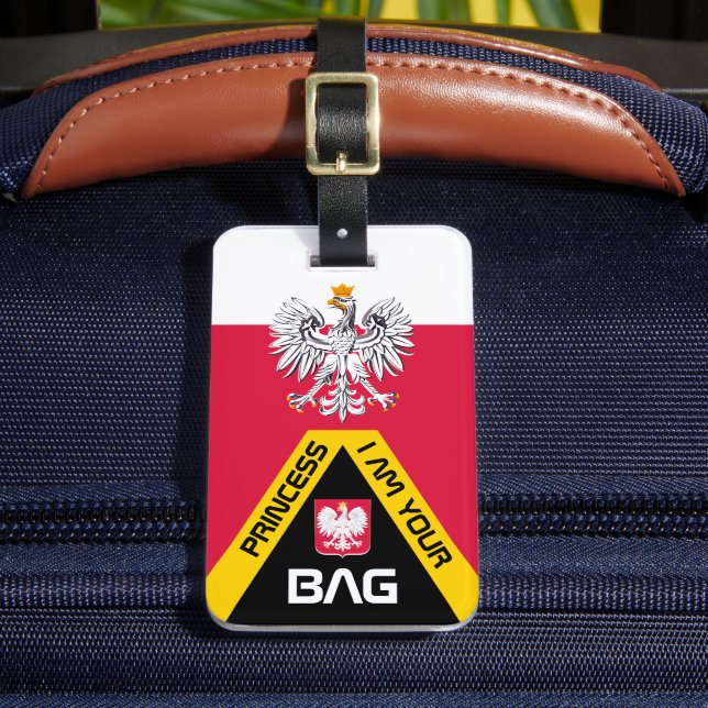 Étiquette À Bagage Drapeau polonais, étiquettes de sac, Pologne / Per (Insitu Rectoal 2)