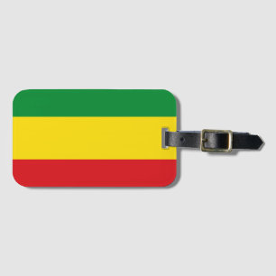 Étiquette À Bagage Drapeau rastafari éthiopien Rasta