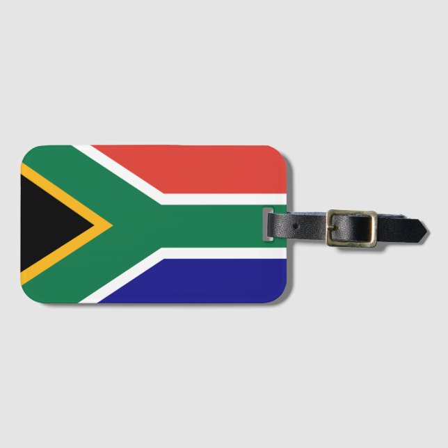 Étiquette À Bagage Drapeau sud-africain (Devant Horizontal)