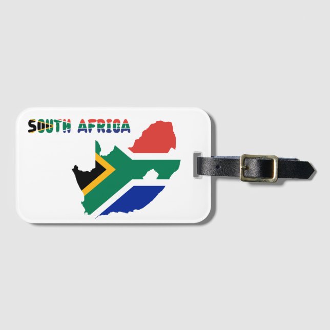 Étiquette À Bagage Drapeau sud-africain (Devant Horizontal)