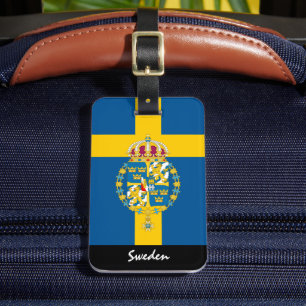 Étiquette À Bagage Drapeau suédois Patriotic Suède