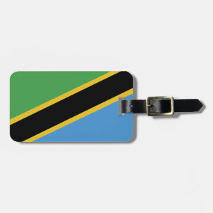 Étiquette À Bagage Drapeau tanzanien