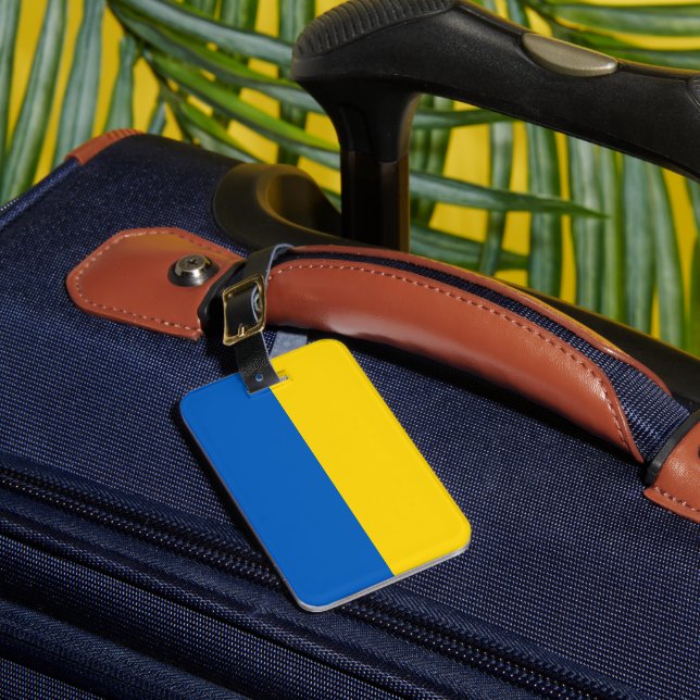 Étiquette À Bagage Drapeau ukrainien (Insitu Rectoal 1)