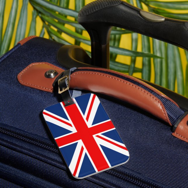 Étiquette À Bagage Drapeau Union Jack du Royaume-Uni (Insitu Rectoal 1)