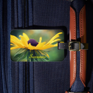 Étiquette À Bagage Dreamy Black Eyed Susan Daisy Flower Personnalisé