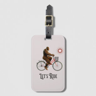 Étiquette À Bagage Drôle Bigfoot Cycling, Ride