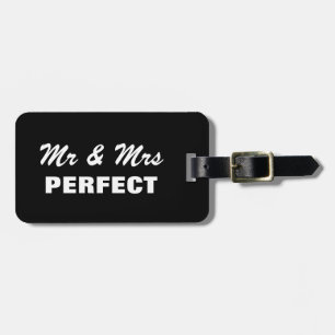 Étiquette À Bagage Drôle Marques de bagages M et Mme   Nom personnali