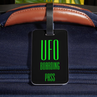 Étiquette À Bagage Drôle personnalisé OVNI bagage étiquette cadeau