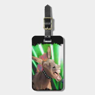 Étiquette À Bagage Drôle Rockstar Donkey
