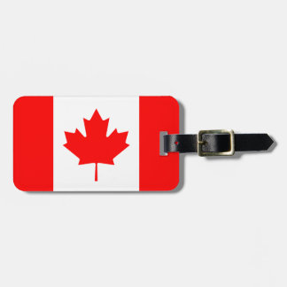Étiquette À Bagage Du Canada de drapeau Canadien oh Canada fièrement