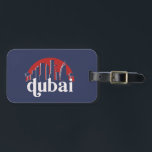 Étiquette À Bagage Dubaï UAE Vintage Retro City Skyline Cityscape Art<br><div class="desc">Design urbain vintage et rétro avec une belle skyline, attraction touristique et art urbain. gratte-ciel Cool et silhouette de construction merchandises pour touristes et voyageurs. Parfait comme souvenir à rapporter lors de votre voyage. Enregistrez la mémoire de votre voyage et de vos vacances en famille et entre amis. La couleur...</div>