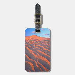 Étiquette À Bagage Dunes de Dumont, dunes de sable et nuages