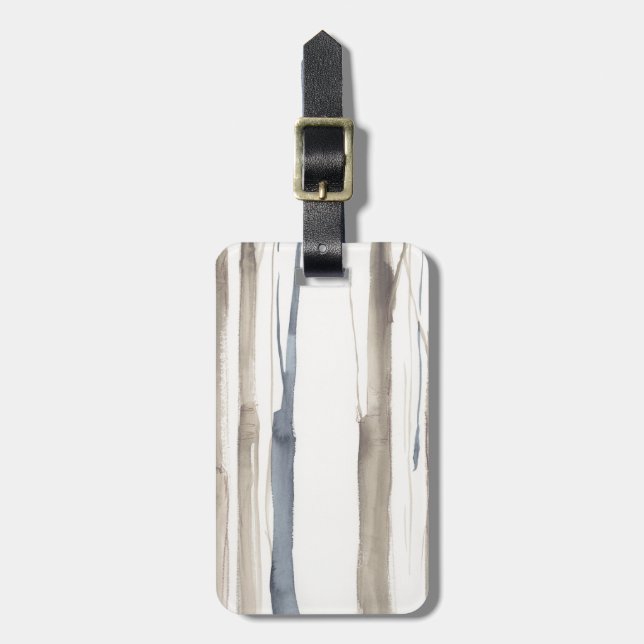 Étiquette À Bagage Duo Tone Trees II (Devant Vertical)