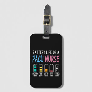 Étiquette À Bagage Durée de vie de la batterie d'une infirmière de l'