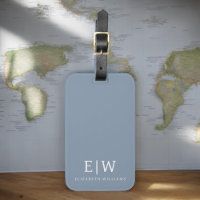 Dusty Blue minimaliste moderne Monogramme élégant