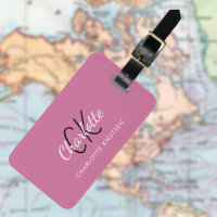 Dusty rose blanc monogrammed