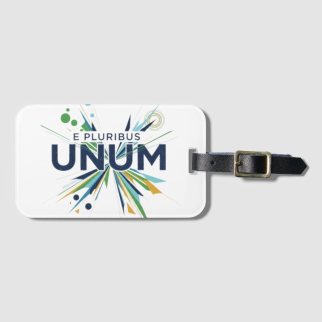 Étiquette À Bagage E Pluribus Unum (Devant Horizontal)