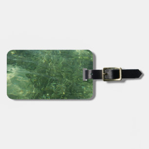 Étiquette À Bagage Eau au-dessus de l'herbe marine II (bleu et vert) 