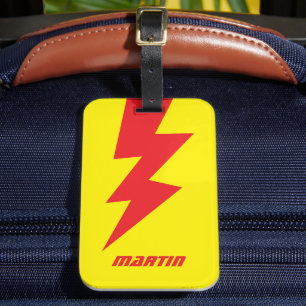 Étiquette À Bagage Éclair de foudre personnalisé incroyable