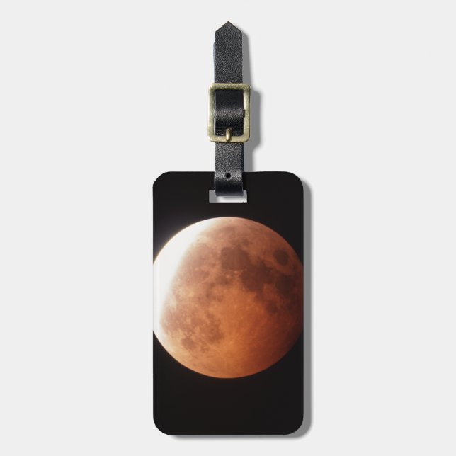Étiquette À Bagage éclipse de la lune (Devant Vertical)
