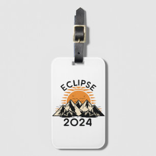 Étiquette À Bagage Éclipse solaire totale 2024