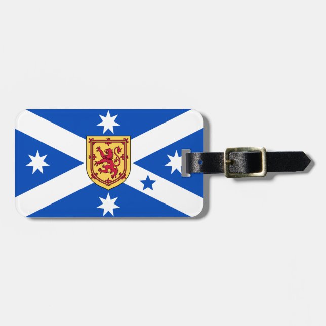 Étiquette À Bagage Écossais Australien (drapeau du patrimoine) (Devant horizontal)
