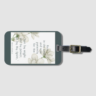 Étiquette À Bagage Écriture biblique Encouragement Citations Fleur bl