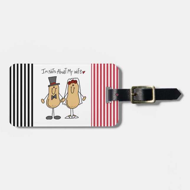 Étiquette À Bagage Écrous au sujet de mon T-shirts et cadeaux (Devant horizontal)