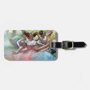 Étiquette À Bagage Edgar Degas   quatre ballerines sur l'étape