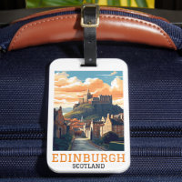 Edimbourg Scotland Castle Retro Vintage voyage