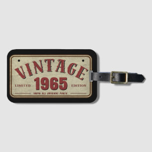 Étiquette À Bagage Édition Limitée 1965 Pièces Originales Authentique