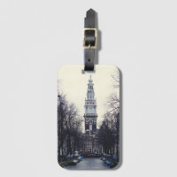 Église de la tour du canal d'hiver d'Amsterdam