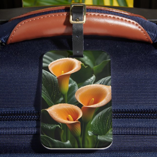 Étiquette À Bagage Élégance Radiant Calla (Insitu Rectoal 2)
