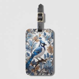 Étiquette À Bagage Elégant Blue Jay William Morris inspiré
