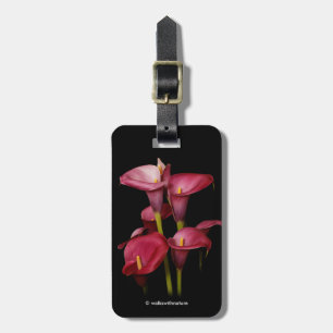 Étiquette À Bagage Élégant Calla Lilies