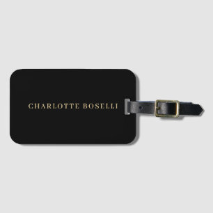 Étiquette À Bagage Élégant Classique Minimaliste Professionnel Simple